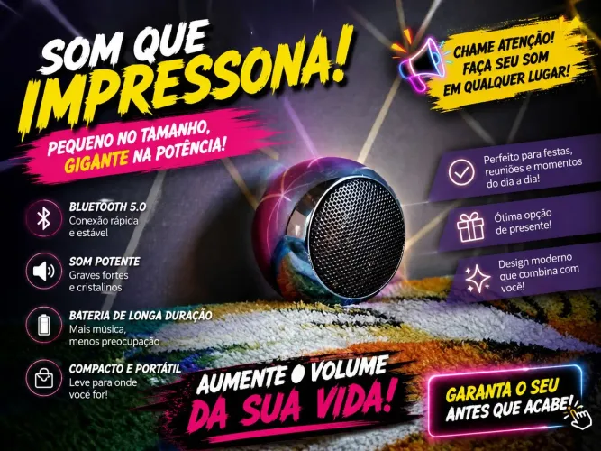 Caixa de som, pequena