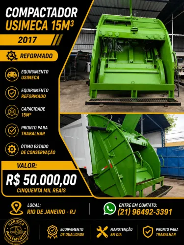 caixa compactadora usimeca 15m3 2017