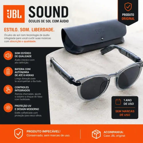 Oculos JBL com SOM