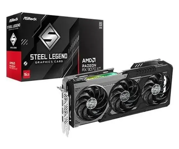 RX 9070 XT STEEL LEGENDS DARK 4 meses de uso, vendo ou troco em 5070 ti