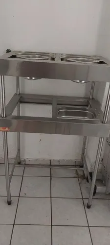 Vendo Balcão Buffet com 7 Cubas