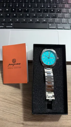 Relógio PAAZOMU Men's Analog Quartz Watch with Day Date Stainless Steel Band Waterproof