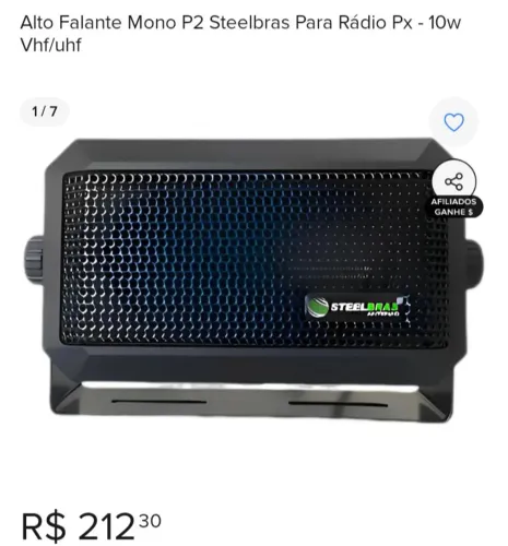 Caixa acústica rádio amador P2 10w SteelBras