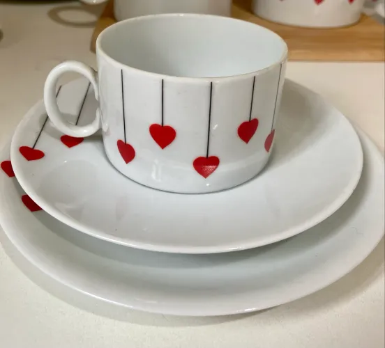 Porcelana Renner coração