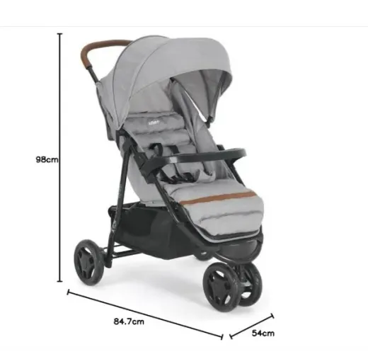 Carrinho de Bebê Infanti, Breeze, Cinza LACRADO