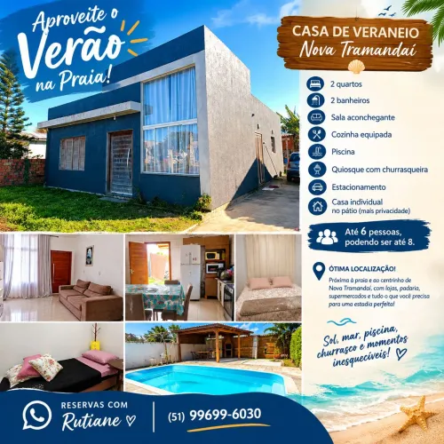 CASA COM OISCINA EM NOVA TRAMANDAÍ