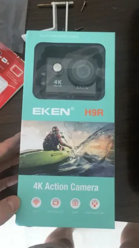 Câmera nova Eken original na caixa com acessórios