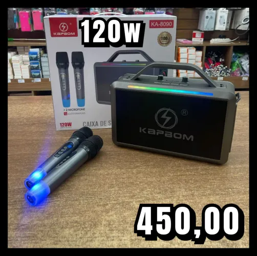 Som portátil Bluetooth KAP BOM 8090