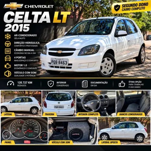 Chevrolet Celta Spirit/ LT 1.0 MPFI 8V Flexp. 5P 2015