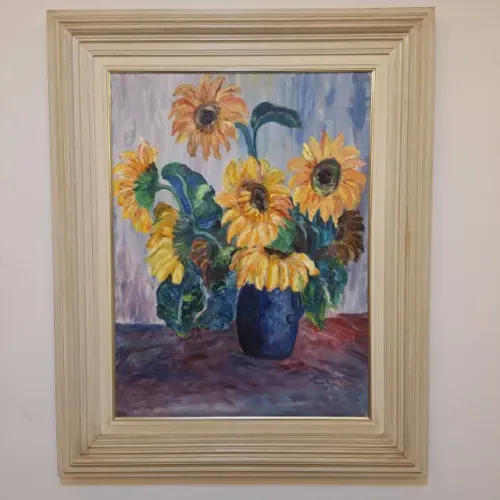 LINDO QUADRO PINTURA A ÓLEO USADO