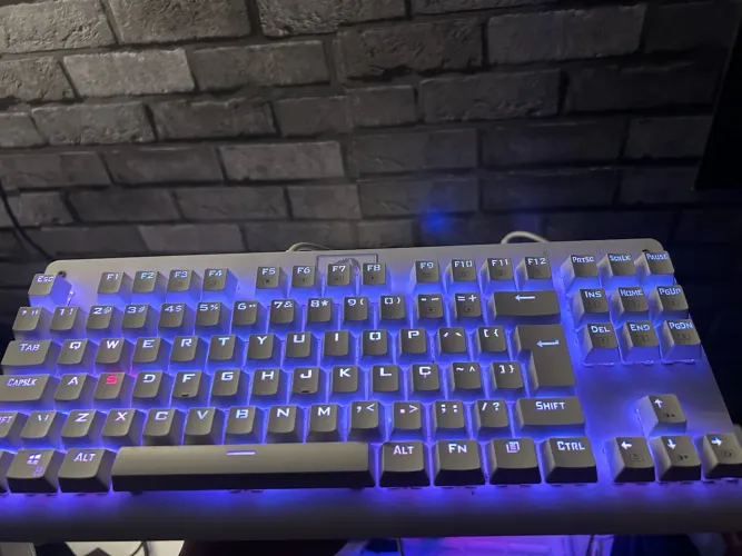 KIT MOUSE SEM FIO E TECLADO GAMER - RED DRAGON