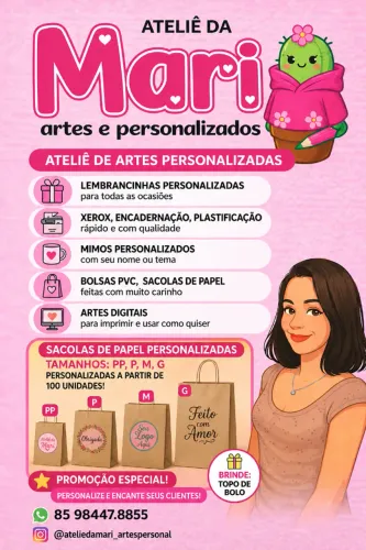 Sacola de papel personalizada