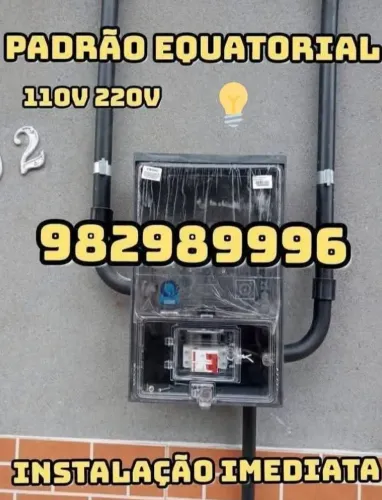 Caixa padrão equatorial 110v 220v instalação imediata