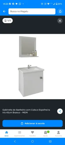 Lavabo para banheiro 