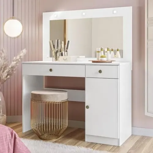 Penteadeira Camarim Com Porta E 2 Gavetas DIVIDIMOS EM ATÉ 10X SEM JUROS