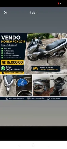 Vendo Moto PCX 150. 2019