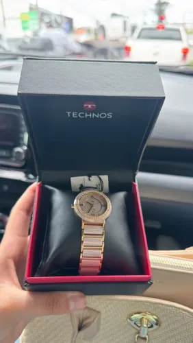 Relógio Techno Rose Cerâmica (feminino)