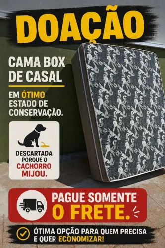 Doação Cama box