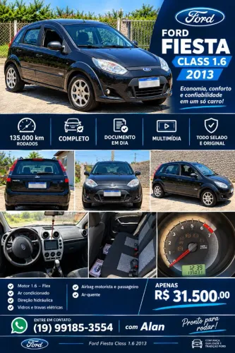 Ford Fiesta 1.6 8V Flex/class 1.6 8V Flex 5P 2013