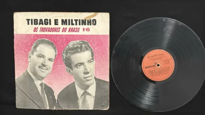 LP VINIL TIBAGI E MILTINHO OS TROVADORES DO BRASIL N*6