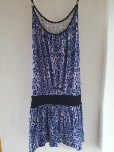 Vestido roxo animal print