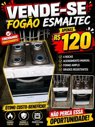 Fogão usado funcionando perfeitamente detalhes de uso que não interfere no funcionamento
