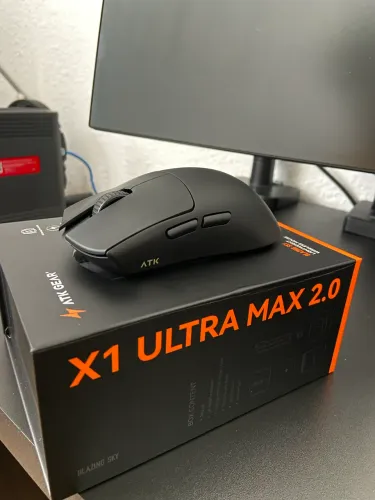 Mouse Gamer ATK X1 Ultra Max 2.0 Wireless 8K | Novo | PAW3395