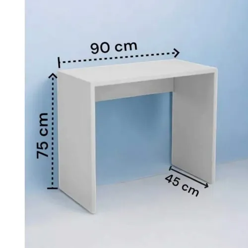 Mesas escrivaninha em MDF branco