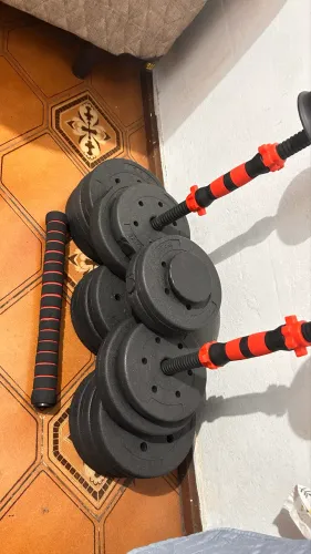 Kit Halteres 6 em 1 para musculação 40kg