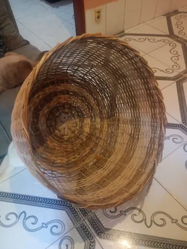 CESTO GRANDE DE PALHA, ARTESANAL