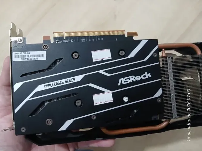 Placa de Vídeo ASRock RX 6600 Challenger 8GB - Impecável/Lacrada