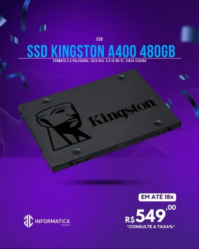 SSD KINGSTON A400 480GB