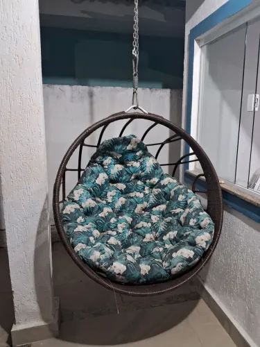 Balanço de varanda com almofada