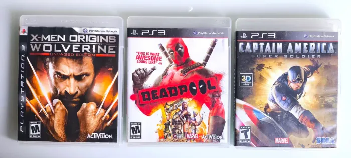 Heróis PS3 mídias físicas