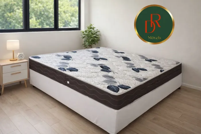 Cama Box Casal Base e Colchão RD 138x188x62- Novo e Embalado!!