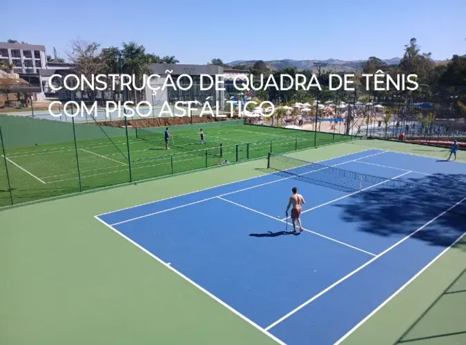 CONSTRUÇÃO DE QUADRA DE TÊNIS, BEACH TENNIS, PISCINA, PRÉDIOS E GALPÕES
