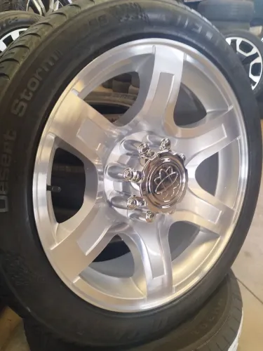 Rodas F250 Aro 22 + Pneus Delinte 265/45/22