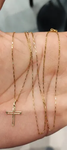 Cordão de ouro 18k maciço vendo ou troco tamanho 65 cm valor 2.000