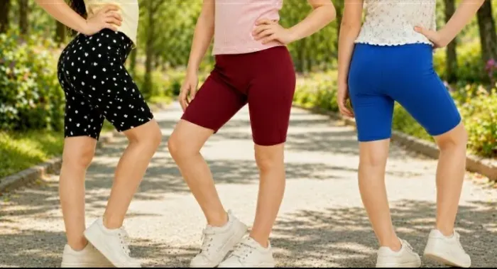 KIT COM 3 BERMUDAS FITNESS CICLISTA ESCOLAR MENINA