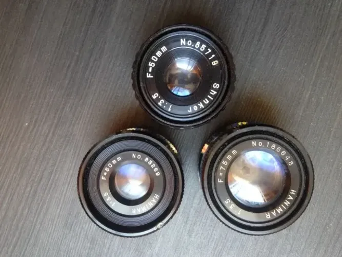 Lente para ampliador fotográfico - Shinker/Hanimar