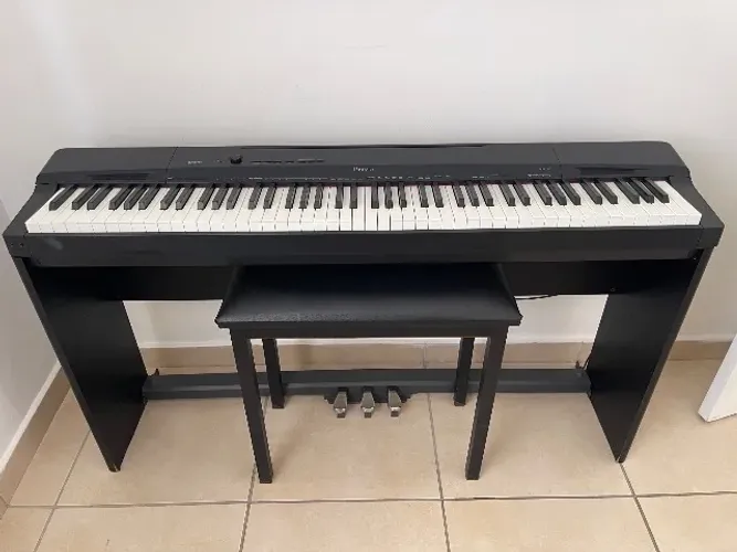 Piano Digital Casio Privia PX-160 Completo + Móvel + Pedal Triplo + Banco + Capa