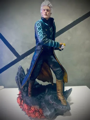 Action Figure - Vergil (Devil May Cry 5) - Em Resina