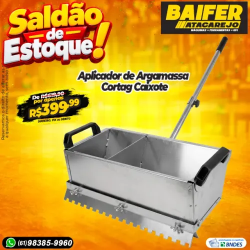 Aplicador de Argamassa Cortag Caixote