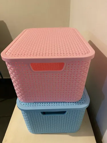 Caixa organizadora de brinquedos Rattan