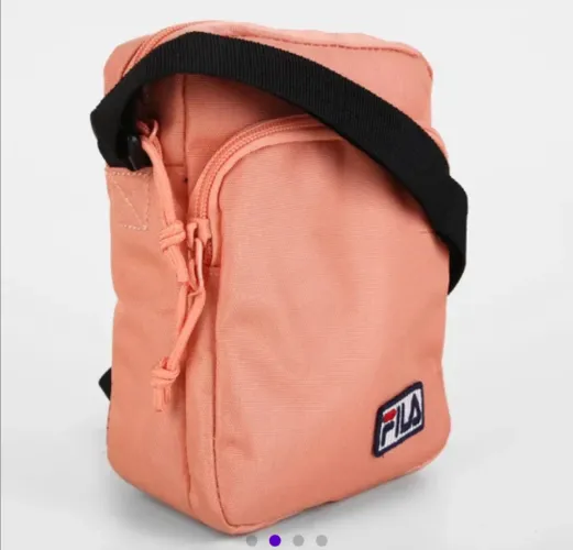 Bolsa shoulder bag fila original cor salmão