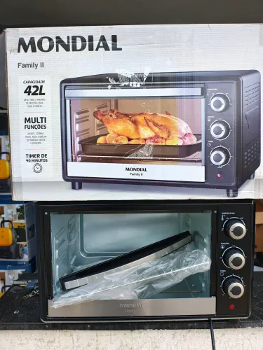 Forno Elétrico Mondial 42L Family II (Novo/Na Caixa) - Vidro Quebrado