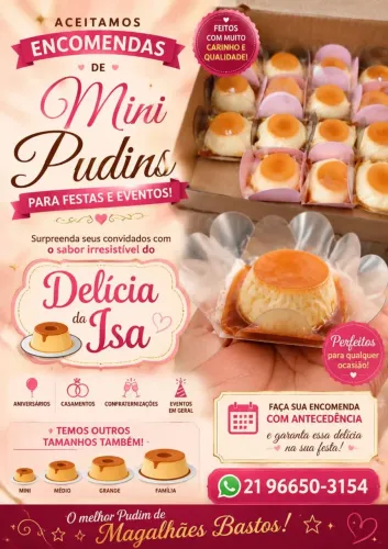 CONSIGNADO DE PUDIM / VENDEDORES DE PUDIM
