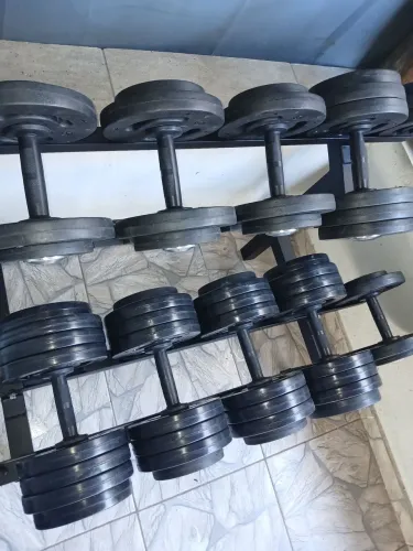 Par de dumbbell injetado 