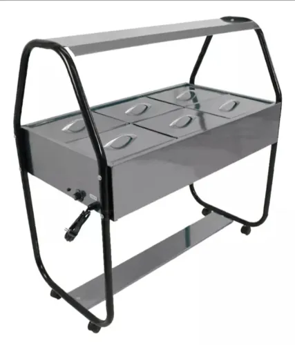 Buffet self service 6 cubas térmica de inox
