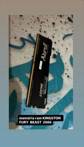 Memória ram ddr4 8gb 2666 MHz Fury beast